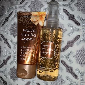Bath & Body Works Warm Vanilla Sugar Cream + Spray